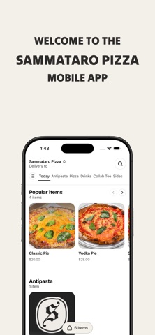 Sammataro Pizza iPhone screenshot