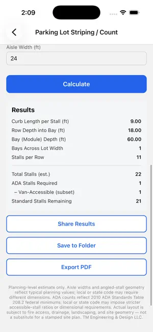 Civil Site Calculator screenshot 3