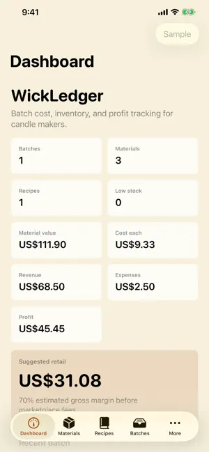 WickLedger screenshot 4