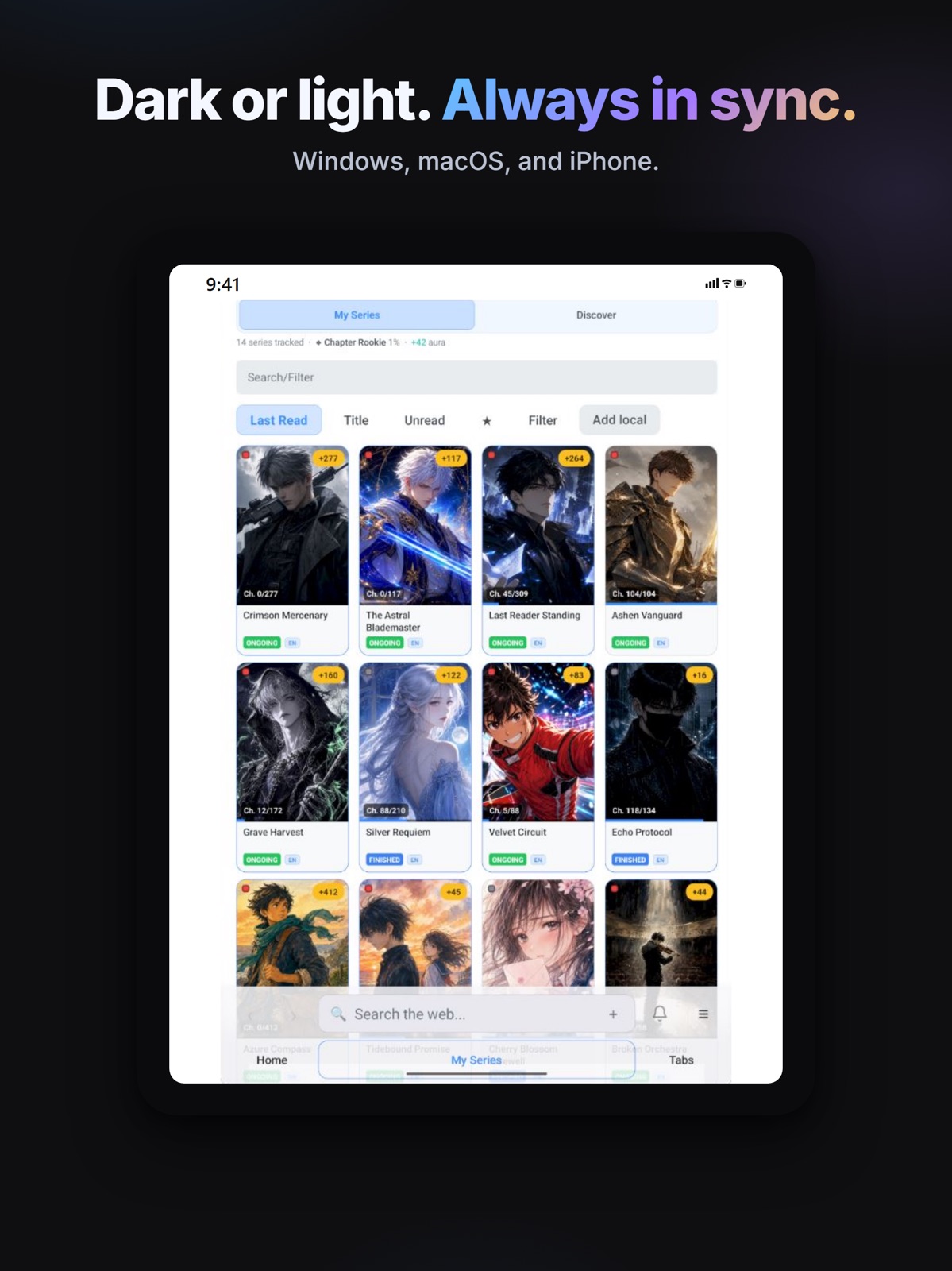 MangaTrackr ipad screenshot 4