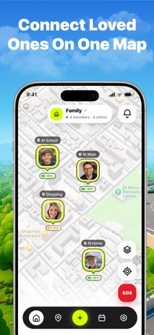 FamLoc: Family Location iPhone screenshot 1