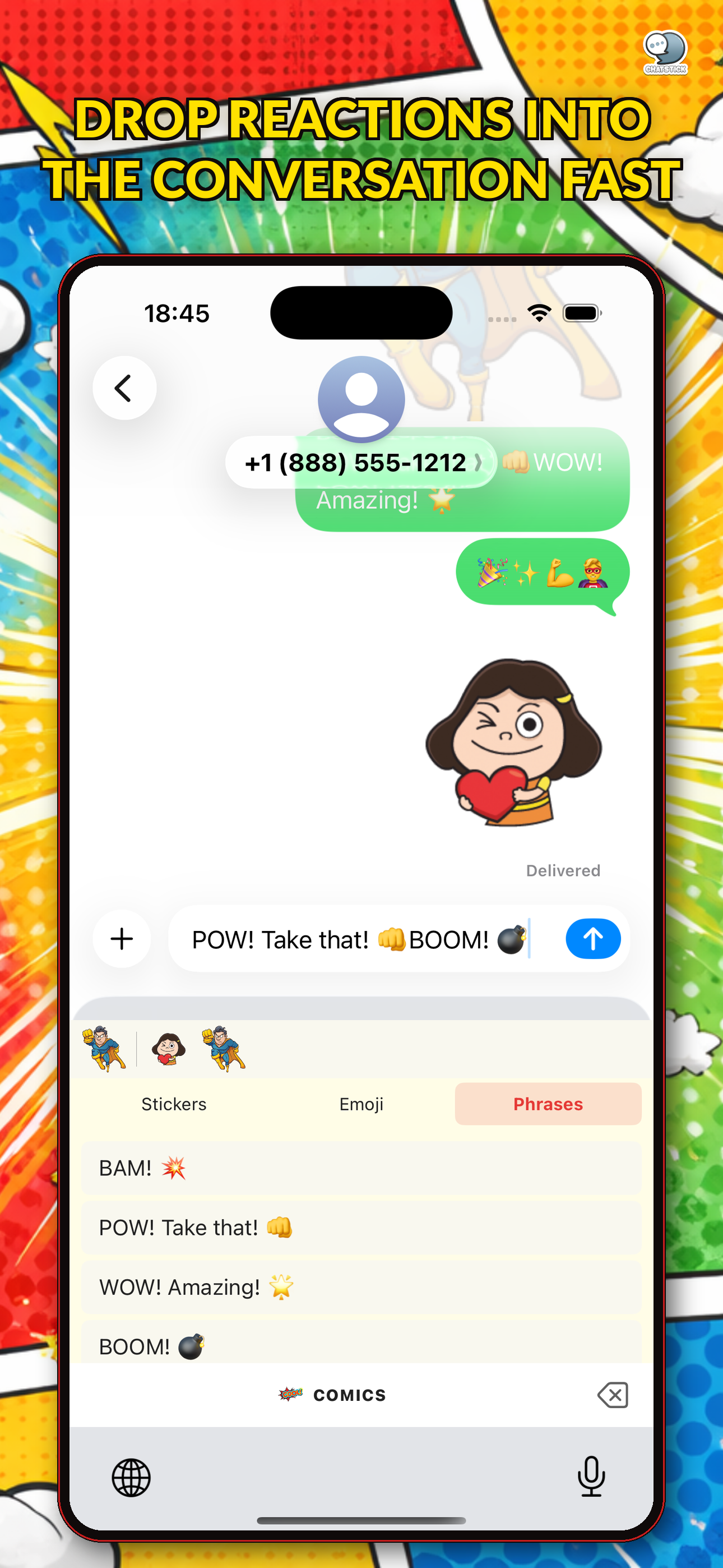 Cartoon Comics Stickers by CS