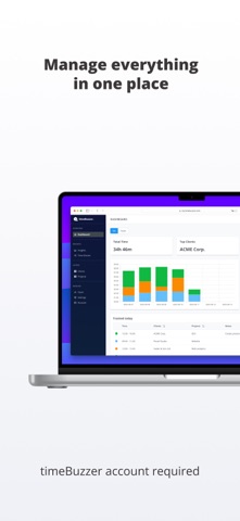 timeBuzzer – Time Tracking screenshot