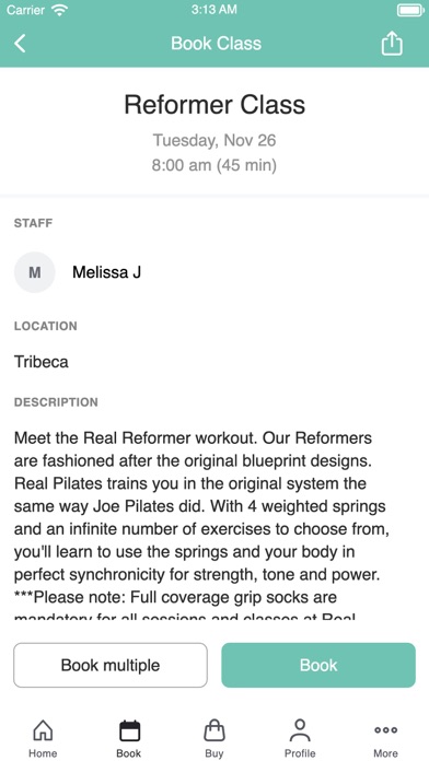 Screenshot #3 pour Real Pilates NYC