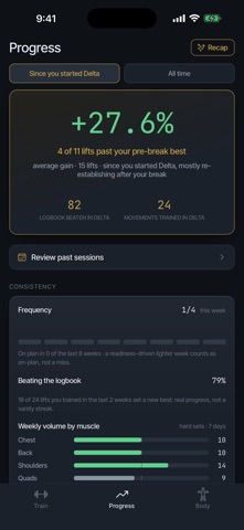 Delta: Strength Training Log screenshot 3