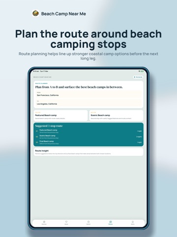 Beach Camp Near Me iPad screenshot