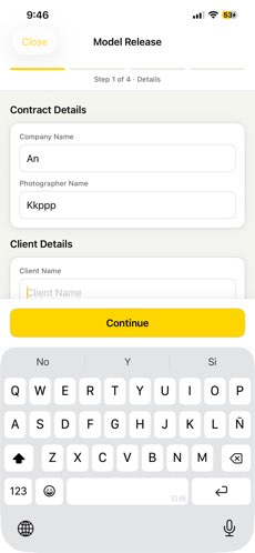 Model Release Form screenshot 2
