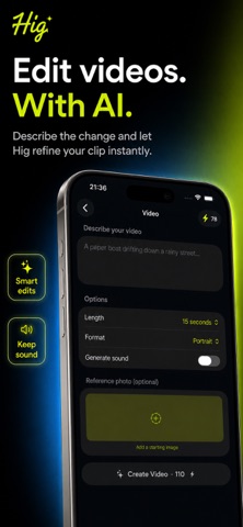 Higvid - Ai Video Generator iPhone screenshot