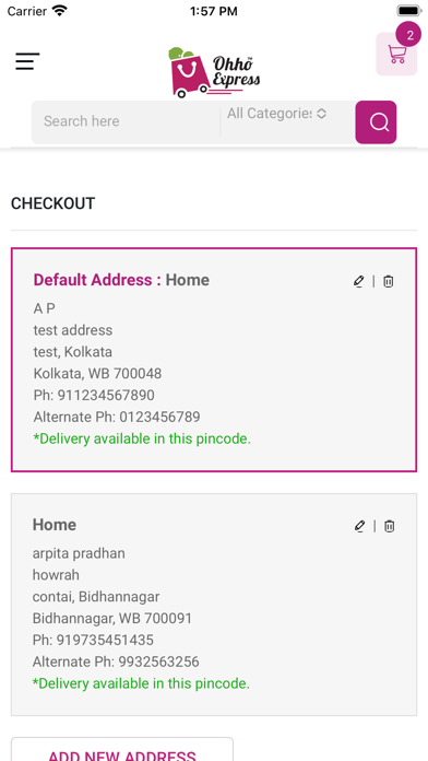OHHO EXPRESS-Grocery Essential Screenshot