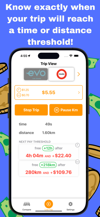 Modo Evo Trip Calculator Screenshot 4 of 5