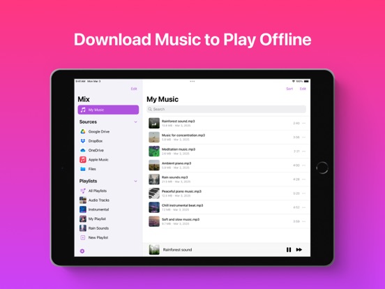 Screenshot #4 pour Mix - Offline Music Player