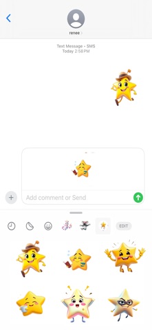 超级闪亮星形贴纸 screenshot