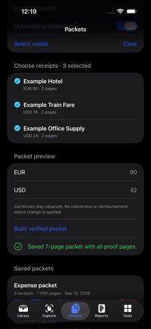 Receipt to PDF: Expense Report Screenshot 3 of 3
