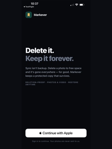 Markever: Photo Backup iPad screenshot