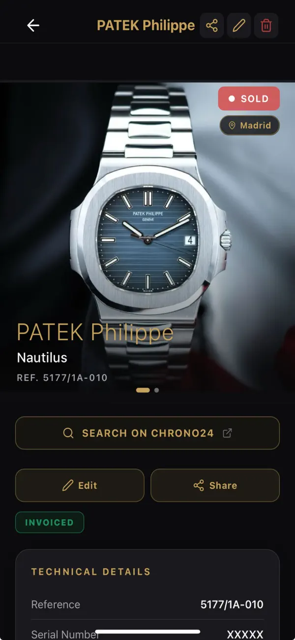 Screenshot #1 pour ChronoStock Watch Inventory
