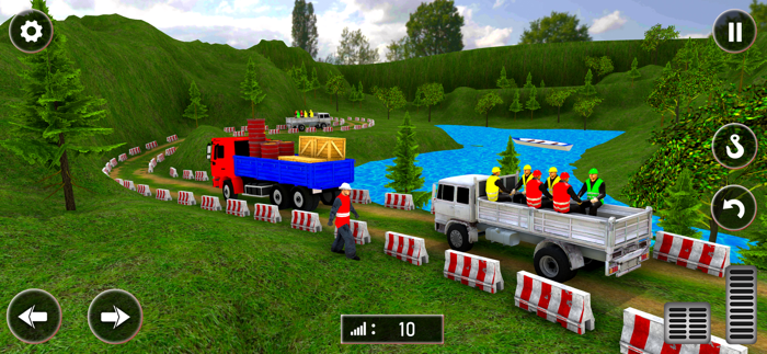 Hill Truck Driving Cargo Game