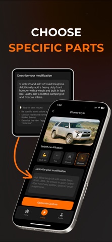 CUSTOMZ - AI Car Modification screenshot