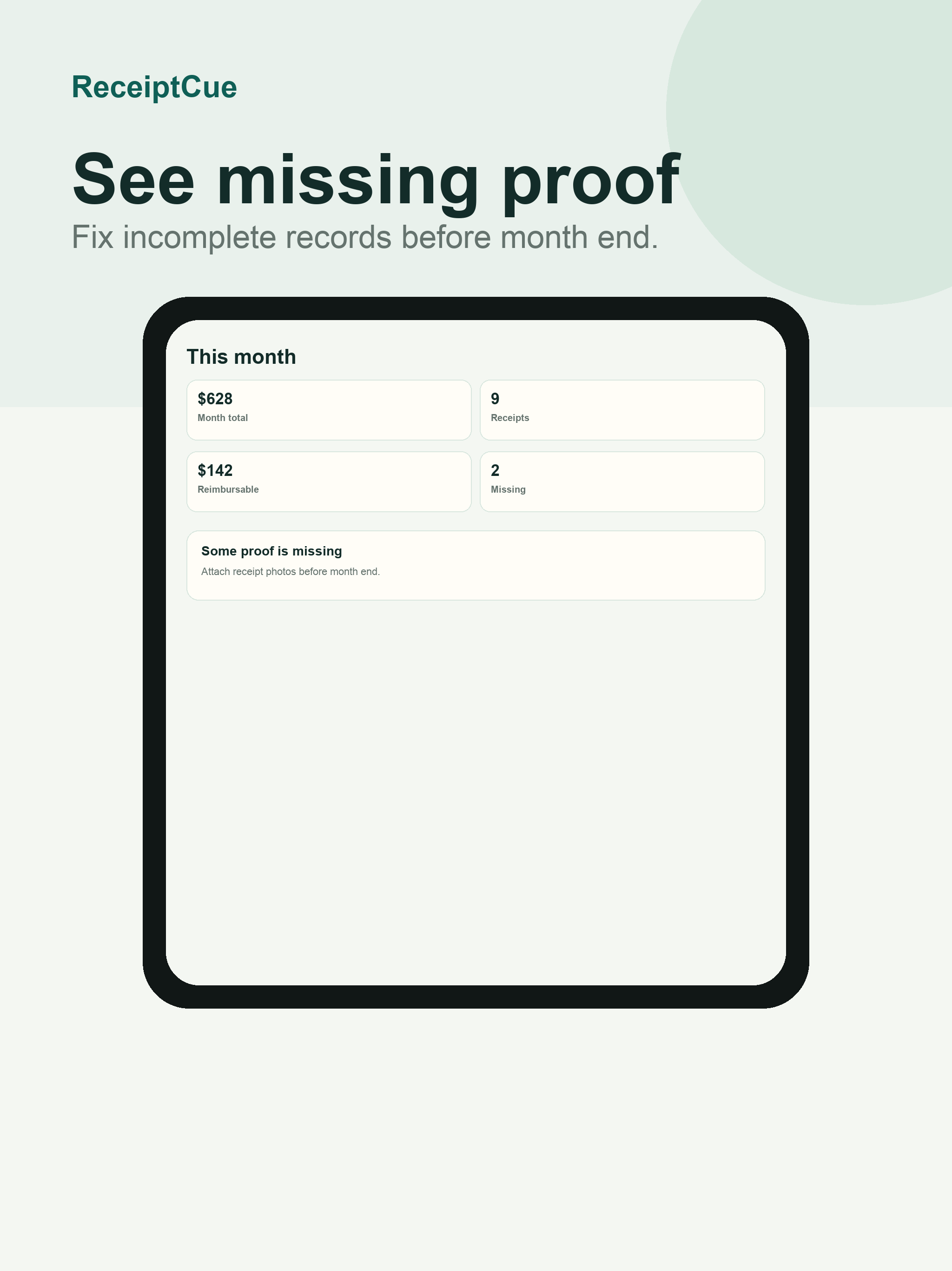 Expense Tracker ReceiptCue screenshot 8