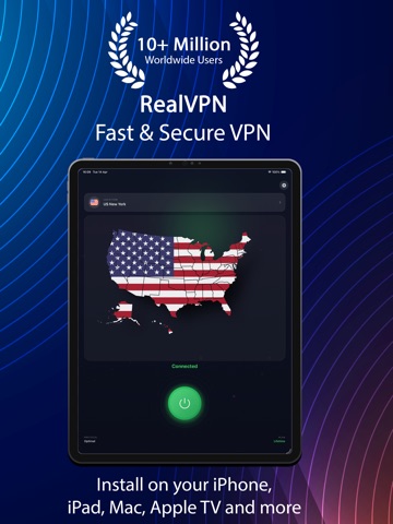 RealVPN - Super Fast VPN Proxy iPad screenshot