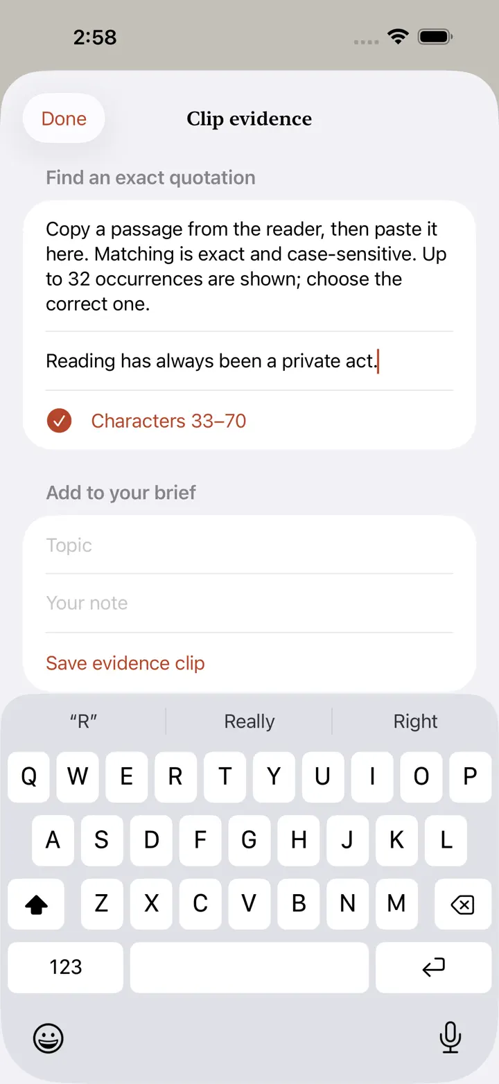 Marginalias iPhone 6.7" screenshot 1: Private document AI