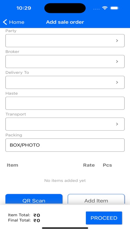 Simple Hisaab - Order Book