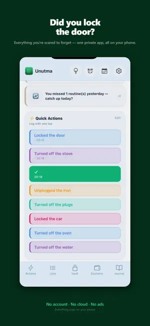 Unutma: Second Brain & To-Do screenshot 1