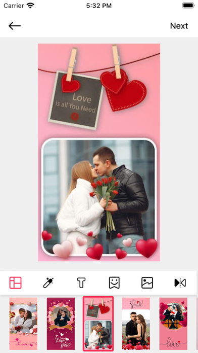 Anniversary Photo Frames Maker iPhone screenshot 7 - Photo & Video app