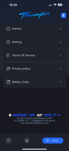 Thumper Batteries screenshot