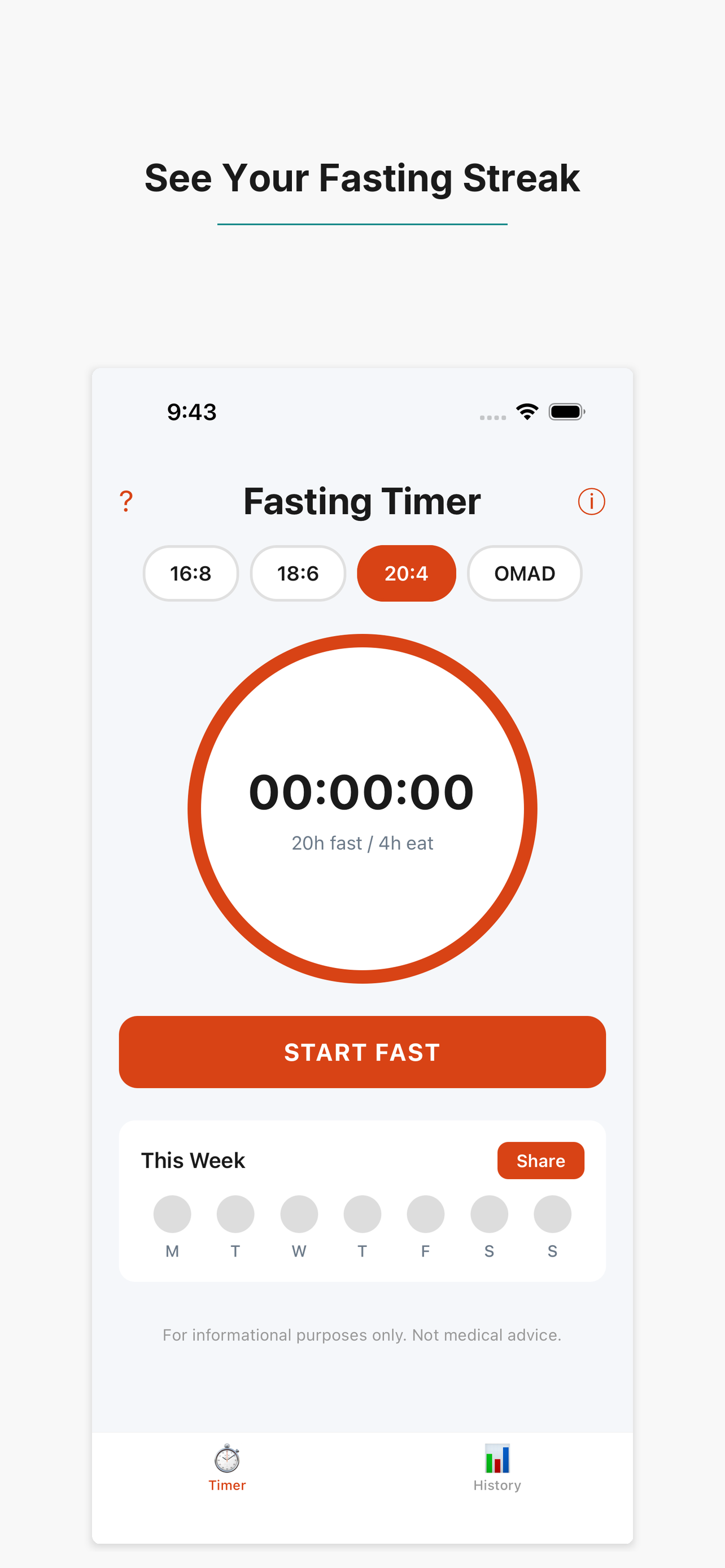 My Fasting Timer: IF Clock screenshot 3