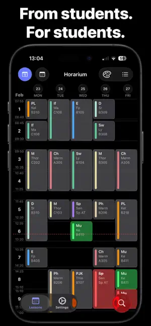 Horarium - Timetable for Untis screenshot 1
