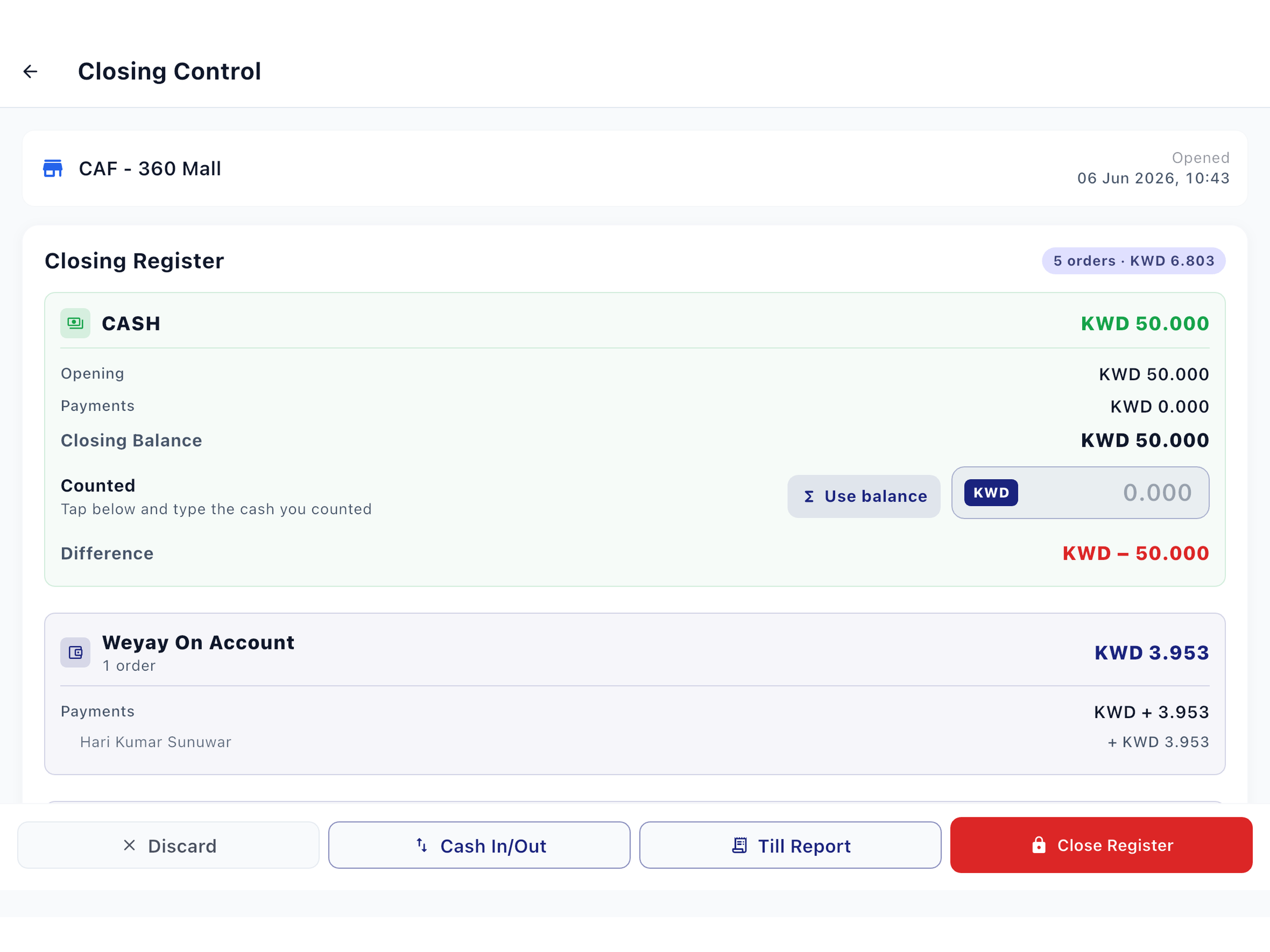 Centrix POS screenshot 3
