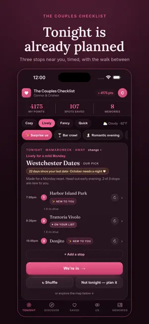Couples Checklist: Date Night screenshot 1