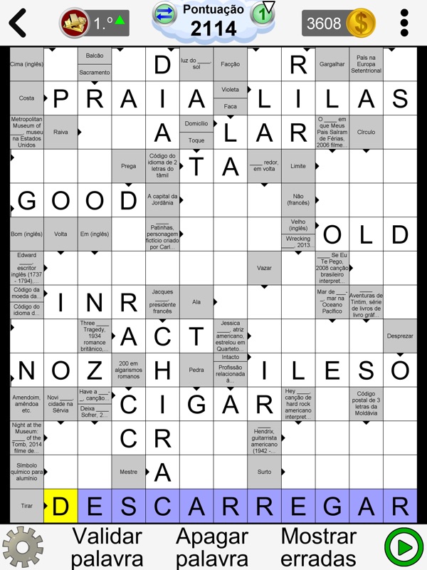 Palavras Cruzadas Diretas screenshot 2