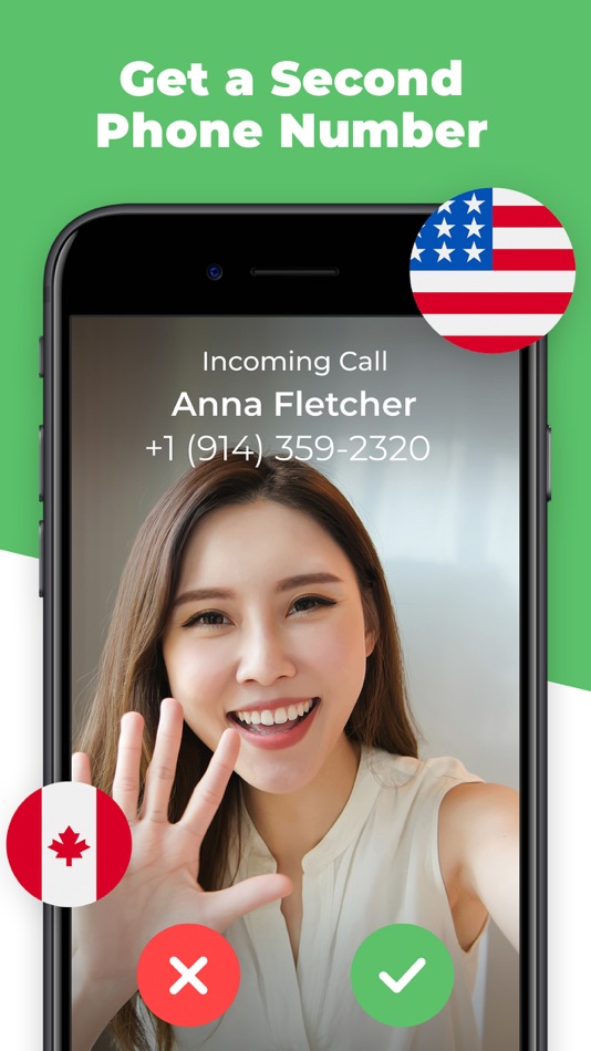 #1. OnPhone - Second Phone Number (iOS) By: AnyDay Apps