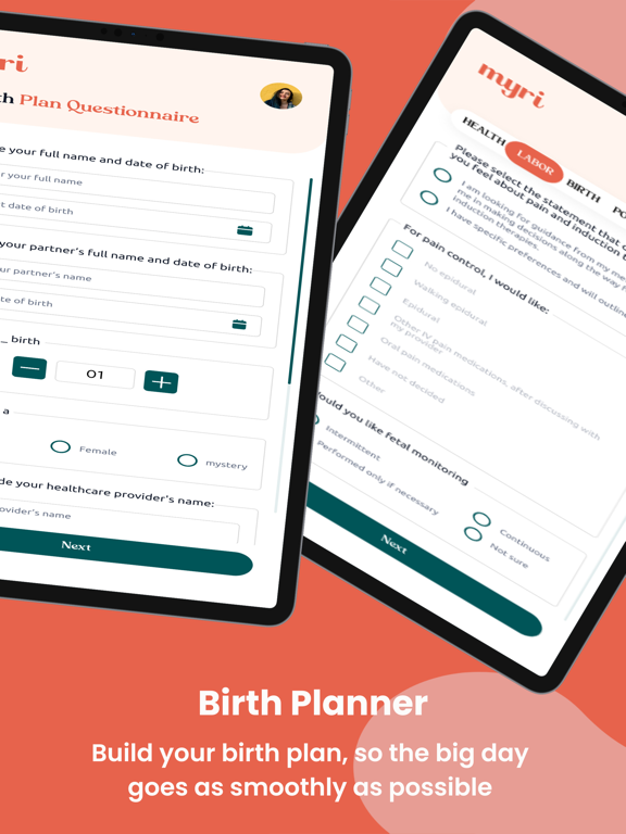 Myri iPad screenshot 3 - Health & Fitness app