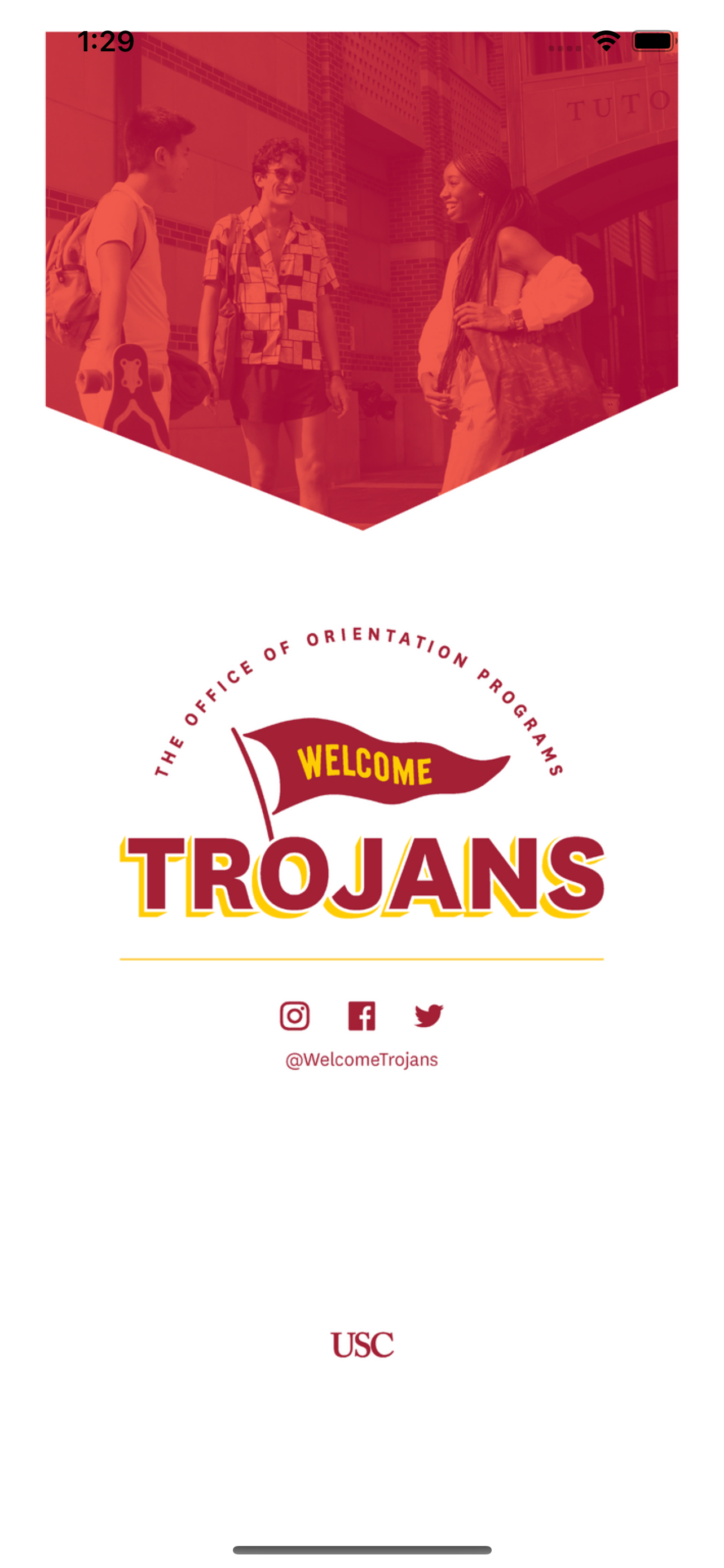 USC Welcome Trojans