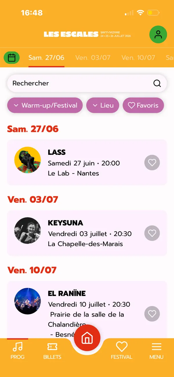Screenshot #2 pour Les Escales 2026