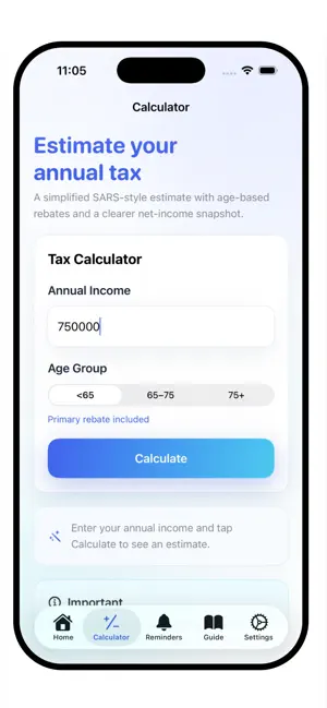 SARS Tax Return Guide 2026 iPhone screenshot 2