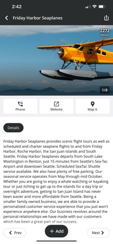 Seattle Travel Planner screenshot