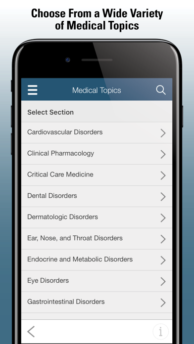 Merck Manual Professional Screenshot