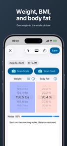 Weight Tracker BMI Food Diary screenshot