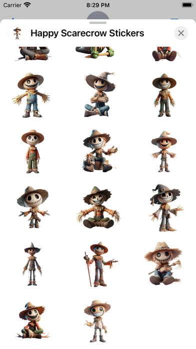 Screenshot #3 pour Happy Scarecrow Stickers