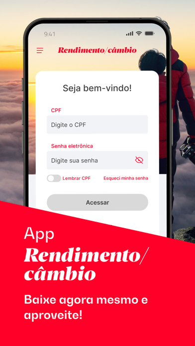 Rendimento Câmbio Screenshot