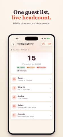 Hearth: Party Planner Screenshot 1 of 6