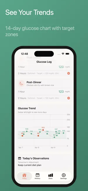 Glucose Tracker - GDM Diary screenshot 2