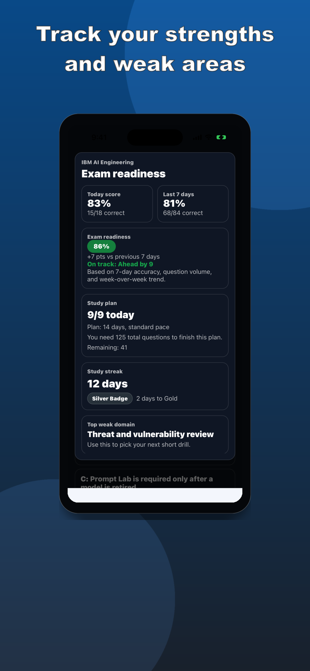 IBM AI Practice Test screenshot 5