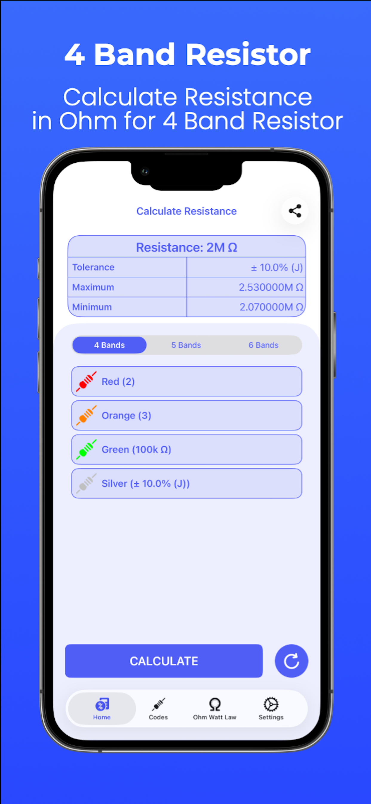 Resistance Calculator: In Ohms screenshot 6