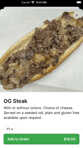 Philly Philly Cheesesteaks iPhone screenshot 3 - Food & Drink app
