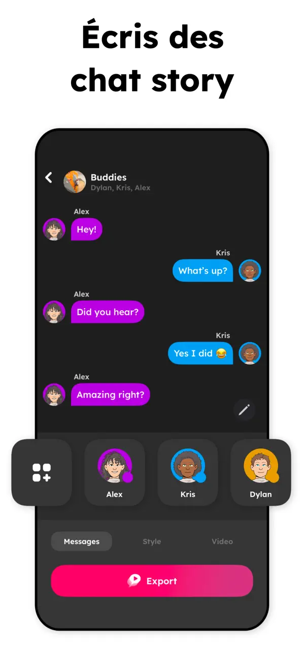 Screenshot #1 pour TextingStory - Textos en vidéo