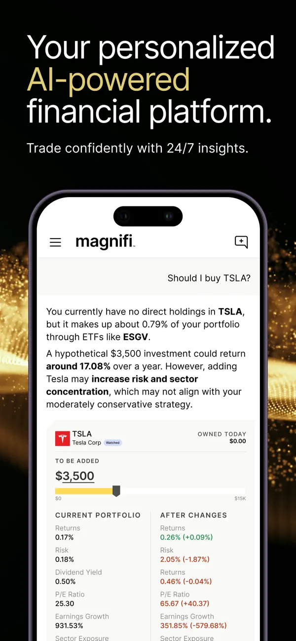 Screenshot #3 pour Magnifi: Invest with AI